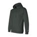 Men's Double Dry Action Fleece Pullover Hood, Dark Green - 2XL