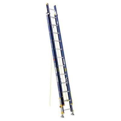 WERNER D8224-2EQ 24 ft Fiberglass Extension Ladder, 300 lb Load Capacity