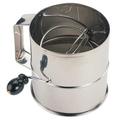 CRESTWARE SFS08 Flour Sifter,Stainless Steel,6-1/4 In