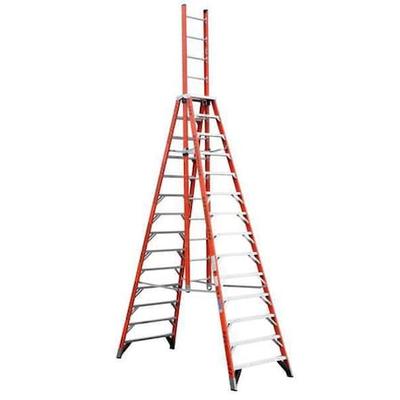 WERNER E7414 14 ft Trestle Extension Ladder, 300 lb Capacity