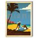 Americanflat Miami Vintage Advertisement Graphic Art on Canvas Canvas | 30 H x 24 W x 1.75 D in | Wayfair A40P019C2430