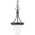 Nuvo Lighting 63174 - 1 Light Mahogany Bronze Frosted White Glass Shade Pendant Light Fixture (60-3174)