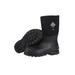 Muck Chore Mid 12" Work Boots Rubber and Nylon Black Men's, Black SKU - 965020