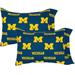 College Covers Collegiate NCAA Michigan Wolverines 200 Thread Count 100% Cotton Sateen Sheet Set Microfiber/Polyester | King | Wayfair MICPCKGPR