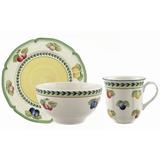 Villeroy & Boch French Garden Fleurence 12 Piece Dinnerware Set, Service for 4 Porcelain/Ceramic in Green/Yellow | Wayfair 1022817053