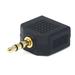 Monoprice 3.5mm TRS Stereo Plug to 2x 3.5mm TRS Stereo Jack Splitter Adapter Gold Plated