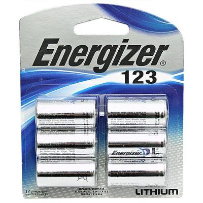 Energizer 10063 - 123 3 volt Lithium Photo Battery (6 pack) (EL123BP-6)