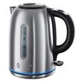 Russell Hobbs Brushed Stainless Steel Electric 1.7L Cordless Kettle (Quiet & Fast Boil 3KW, Removable washable anti-scale filter, Push button lid, Perfect pour spout) 20460