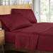 Clara Clark 1500 Thread Count Striped Sheet Set in Red | Twin | Wayfair wayfar_1500_t-burgn