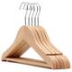 The Hanger Store 30 Childrens Wooden Coat Hangers, For Baby & Toddler Clothes - Choose Colour