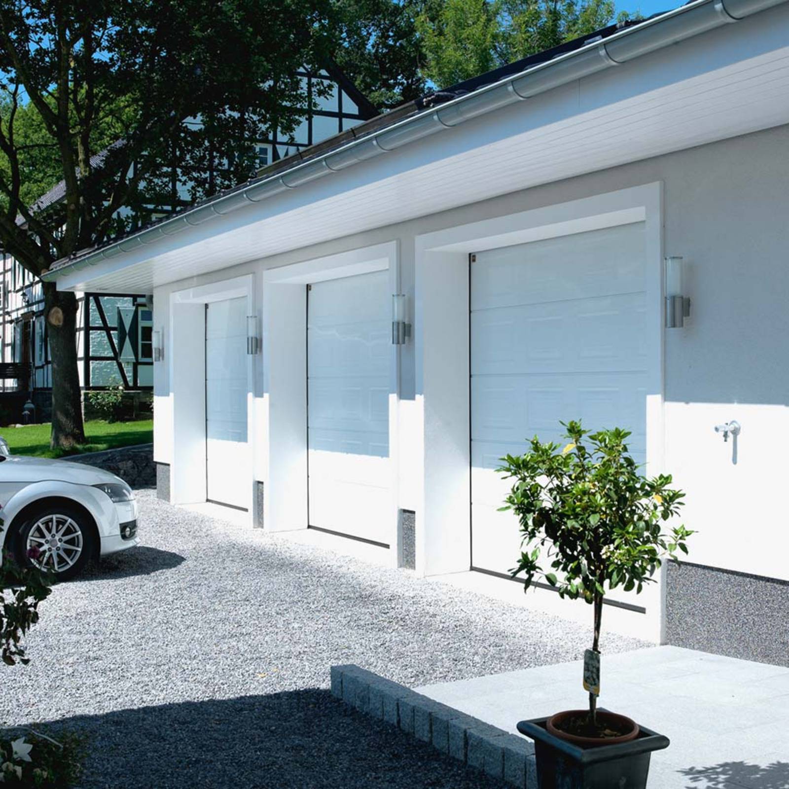 Albert Leuchten Aussenwandleuchte ASMARA, dimmbar, alu / grau / zink, Edelstahl, Modern, Wandleuchte außen