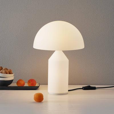 Oluce Design Tischlampe ATOLLO, weiß / opal, für Wohn- / Esszimmer, Metall, Design, Tischlampe Image
