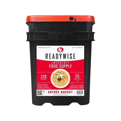 ReadyWise Stocking Up 120 Serving Entree Only Freeze Dried Food Bucket SKU - 268024