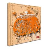 Trademark Fine Art "Snap Purse Orange" by Roderick Stevens Graphic Art on Wrapped Canvas Canvas | 14 H x 14 W x 2 D in | Wayfair RS964-C1414GG