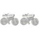 Alexander Castle Bicycle 925 Sterling Silver Cufflinks - Novelty Cufflinks for Men with Jewellery Gift Box - Bicycle Gifts for Men