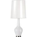 Jonathan Adler Capri Table Lamp Glass/Paper/Metal in White | 33.75 H x 15 W x 15 D in | Wayfair WH730