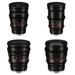 Rokinon 24, 35, 50, 85mm T1.5 Cine DS Lens Bundle for Sony E-Mount DS24M-NEX