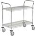 Nexel 2 Shelf Utility Cart w/ Polyurethane Casters Metal in Gray | 39 H x 30 W x 24 D in | Wayfair 2430P2C