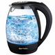 Bertelin Cordless Electric Glass Kettle 1.7L - Blue Illumination LED Illuminated