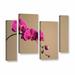 ArtWall Magenta Orchid by Elena Ray 4 Piece Photographic Print on Wrapped Canvas Set Canvas in White | 24 H x 36 W x 2 D in | Wayfair 0ray021i2436w