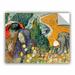 ArtWall Memory Of The Garden At Etten Ladies Of Arles by Vincent Van Gogh Removable Wall Decal Canvas/ in Blue/Green/Orange | 14 H x 18 W in | Wayfair