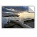 ArtWall Lake Erie Sunset Ii by Dan Wilson Removable Wall Decal Canvas/Fabric in Brown | 16 H x 24 W in | Wayfair 0wil010a1624p