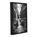 ArtWall New York -Watkins Glen by Dan Wilson Framed Photographic Print on Wrapped Canvas in Gray/Green | 24 H x 16 W x 2 D in | Wayfair