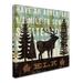 Trademark Fine Art 'Simple Living Elk' by Michael Mullan Graphic Art on Wrapped Canvas in Black | 35 H x 35 W x 2 D in | Wayfair WAP0121-C3535GG