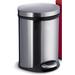 Smedbo Steel 1.58 Gallon Step On Trash Can Stainless Steel in Gray | 12.5 H x 9.5 W x 9 D in | Wayfair FK663