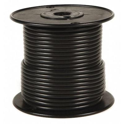 GROTE 87-5502 Primary Wire, GPT, 10 AWG, 1C C, Black, PVC, Stranded, 60V, 500