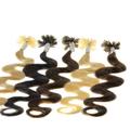 hair2heart 200 x 1g Echthaar Microring Loop Extensions, 60cm - glatt - #1 schwarz - Loops Haarverlängerung