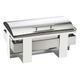 Cal-Mil Luxe 8 qt Chafing Dish Stainless Steel in Gray | 9 H x 21.75 W x 13.75 D in | Wayfair 3017-55