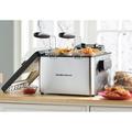 Hamilton Beach® Professional-Style Deep Fryer 12 Cup Food Capacity Stainless Steel in Gray | 11 H x 14.8 W x 15.6 D in | Wayfair 35034G