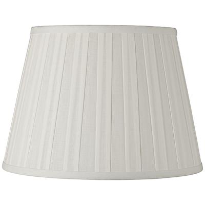 Off-White Euro Box Pleat Linen Shade 10x14x10 (Spider)