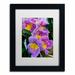 Trademark Fine Art 'Happy Orchids' by Kurt Shaffer Framed Photographic Print Canvas | 14 H x 11 W x 0.5 D in | Wayfair KS127-B1114MF