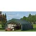 ShelterLogic 18 Ft. W x 20 Ft. D Garage Metal in Gray | 137.32 H x 218.94 W x 239.86 D in | Wayfair 80016