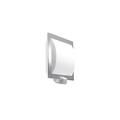 Steinel Outdoor Wall Light L 20 - Stainless-Steel Trim, Wall Lamp, 180° Motion Detector, Twilight Sensor, 10 m Range, Shockproof, E27, Silver