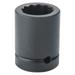 PROTO J10020T 1 in Drive Impact Socket 1 1/4 in Size, 12 Standard Socket, black