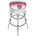 Trademark Global NBA Swivel 31" Bar Stool Upholstered/Metal in Gray | 31 H x 20 W x 20 D in | Wayfair NBA1000HC-SK