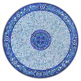 KNF Seafoam Atlas Mosaic Table Collection - Round High Bistro Table, Pewter, 30" dia. - Frontgate