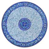 KNF Seafoam Atlas Mosaic Table Collection - Round Bistro Table, Pewter, 42" dia. - Frontgate