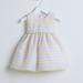 Sweet Kids Baby Girls Pink Stripe Organza Easter Special Occasion Dress 6-24M
