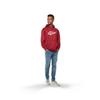 Men's Wicking Fleece Hooded Sweatshirt 2XL Maroon