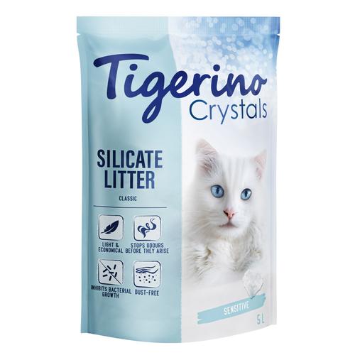 3x 5l Tigerino Crystals Classic Sensitive Katzenstreu – parfümfrei