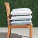 Single-piped Outdoor Chair Cushion - Resort Stripe Gingko, 19"W x 18"D - Frontgate