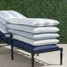 Single-piped Outdoor Chaise Cushion - Resort Stripe Indigo, 75"L x 23"W - Frontgate