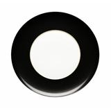 Vista Alegre Domo Black 12.56" Large Band Charger Porcelain China in Black/White | 12.56 W x 12.56 D in | Wayfair 21101147
