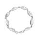 Alexander Castle 925 Sterling Silver Bracelet for Women Teens Girls - Charles Rennie Mackintosh Jewellery with Jewellery Gift Box - 7.5 Inches