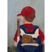 Oopsy Daisy Lila Slugger Canvas Art Canvas, Solid Wood in Blue/Red | 14 H x 10 W x 1.5 D in | Wayfair NB21015