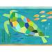 Oopsy Daisy Sea Turtle Swim Canvas Art Canvas in Green/Blue | 10 H x 14 W x 1.5 D in | Wayfair NB18190